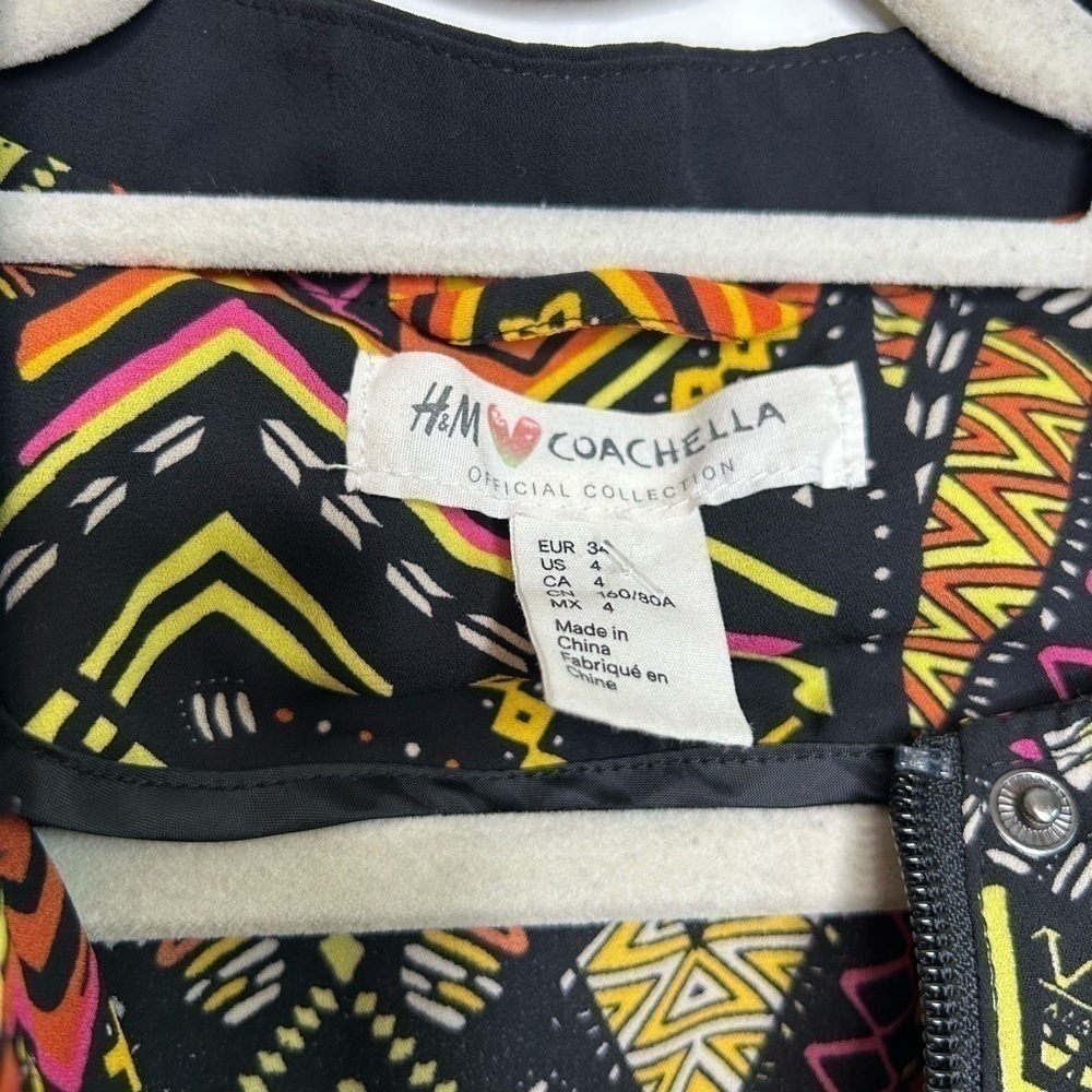 H&m Coachella Geometric Colorful Jacket Size Small / US4 - Picture 6 of 7